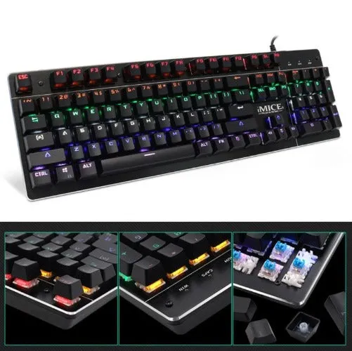 104-Key Green Shaft Backlit Mechanical Gaming Keyboard IMICE