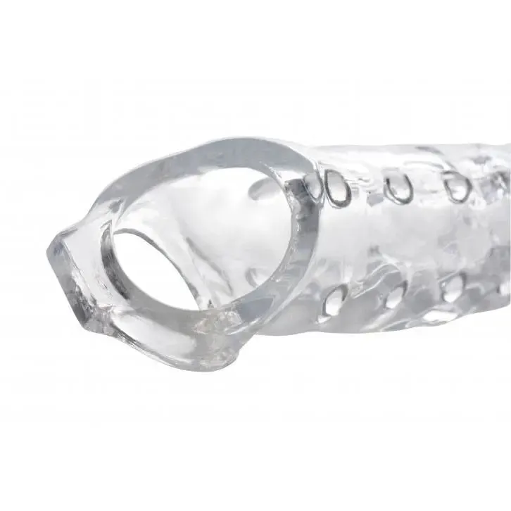 10.75-inch Size Matters Clear Penis Extender Sleeve for Him