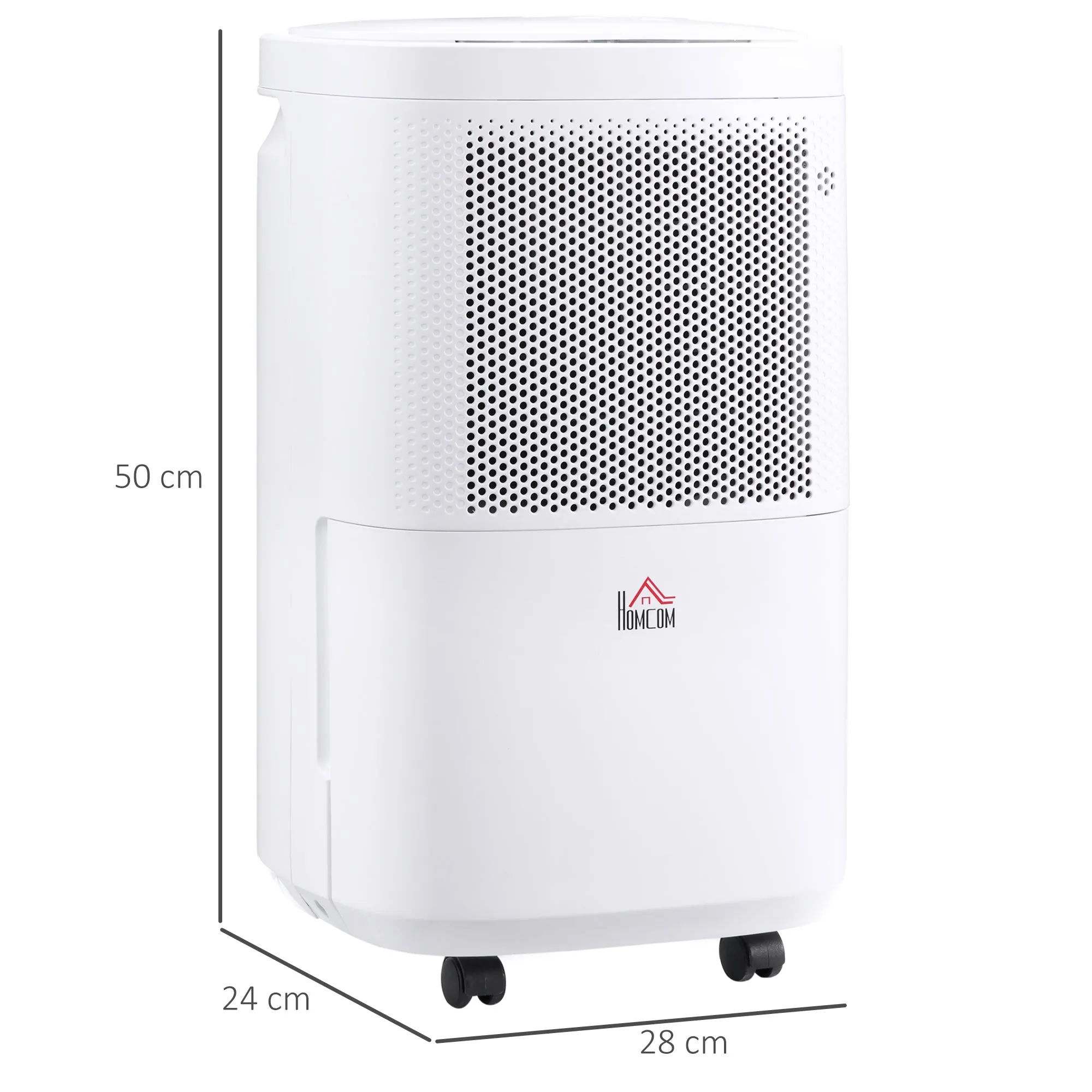 10L/Day 2200ML Portable Quiet Dehumidifier with WiFi Smart App Control, Electric Moisture Air Dehumidifier for Home Laundry Basement