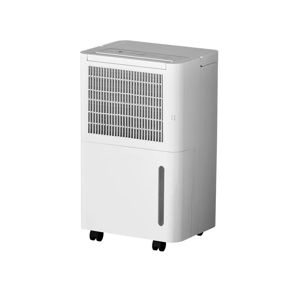 12L White Dehumidifier & Air Purifier, 2-in-1 Timer - Devanti