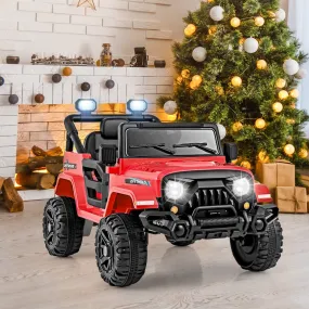 12V Kids Ride on Truck with Remote Control and 3 Speeds-Red