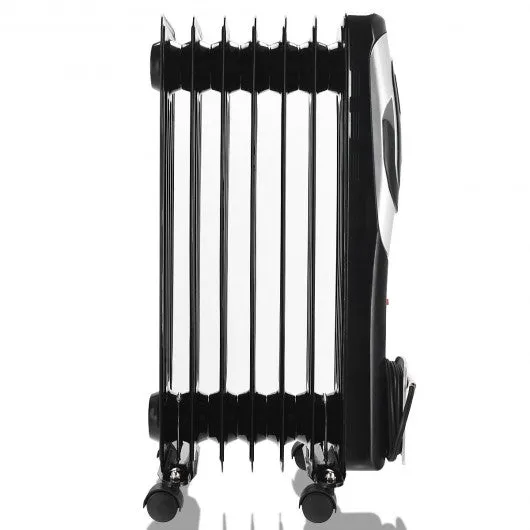 1500 W LCD 7-fin Timer Electric Oil Filled Radiator Heater