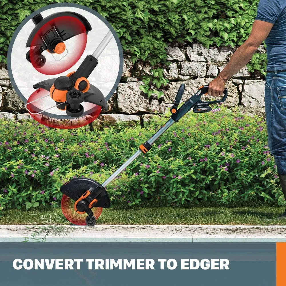 20V 12 Inch Cordless String Trimmer & Edger with Battery & Charger