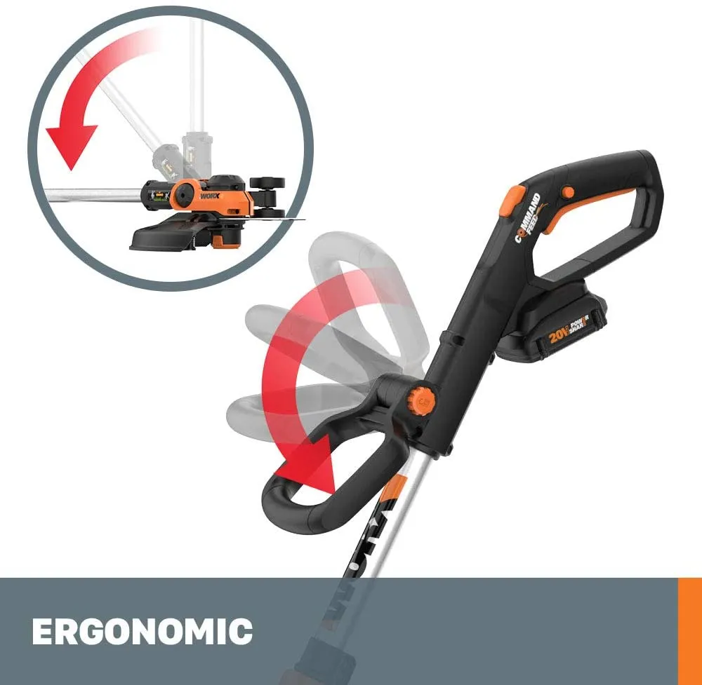 20V 12 Inch Cordless String Trimmer & Edger with Battery & Charger