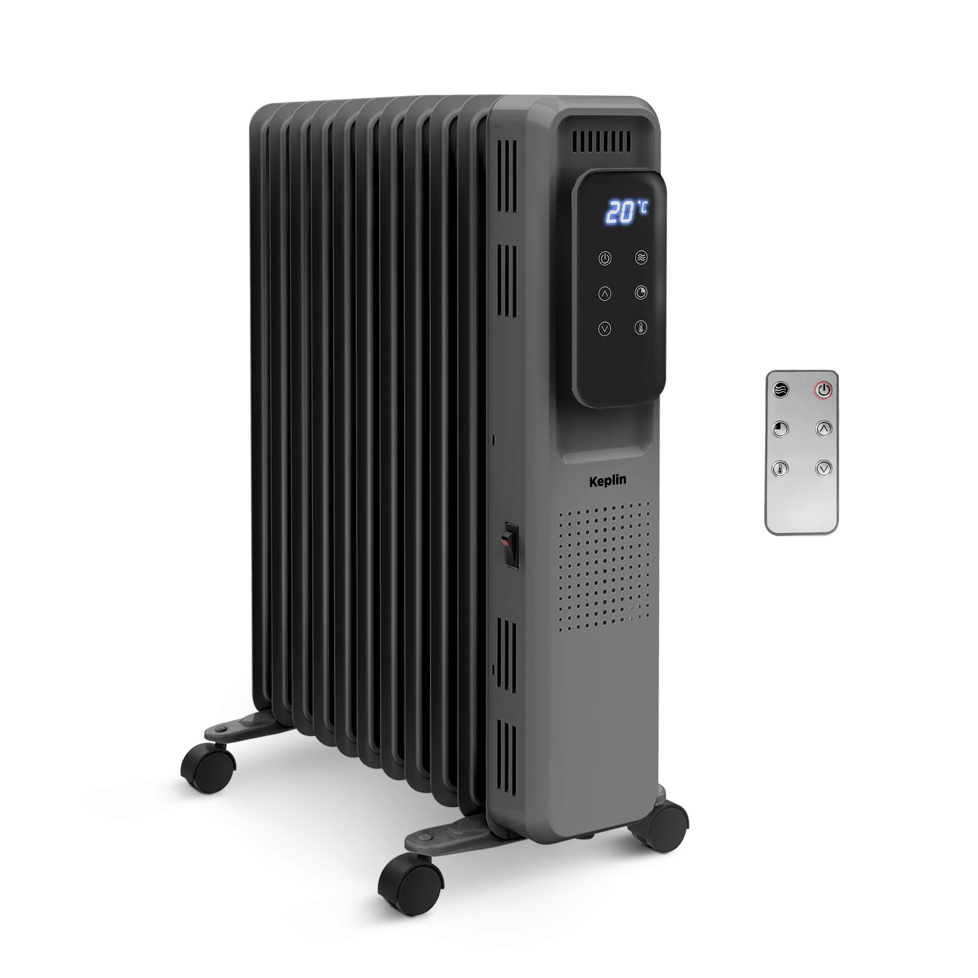 2500W Oil Filled Radiator With Timer - Efficient & Portable Electric Heater with Remote Control