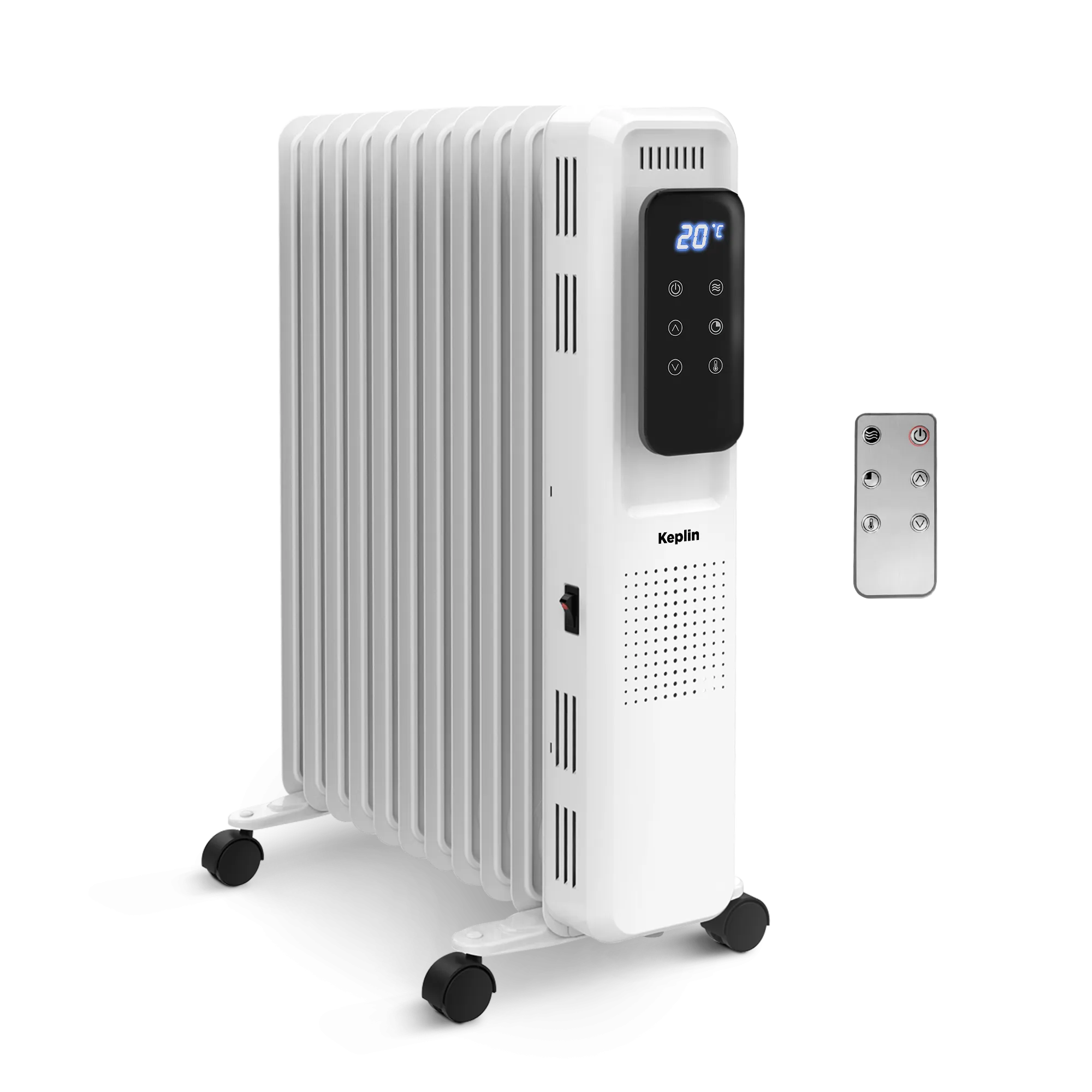 2500W Oil Filled Radiator With Timer - Efficient & Portable Electric Heater with Remote Control