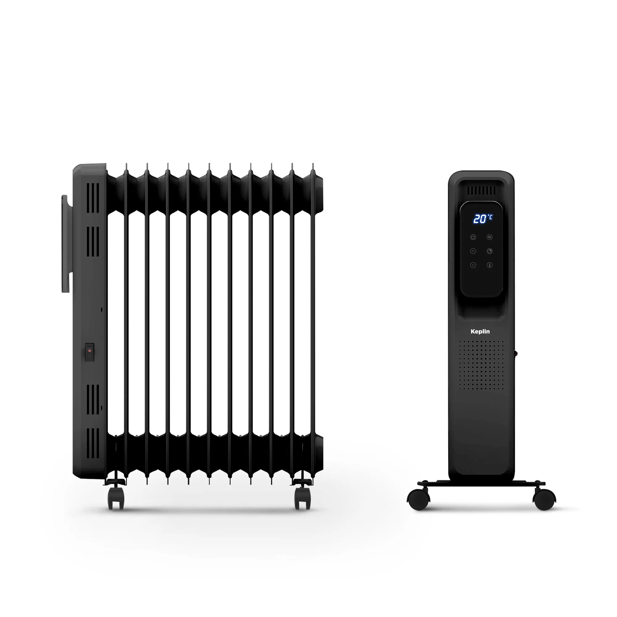 2500W Oil Filled Radiator With Timer - Efficient & Portable Electric Heater with Remote Control