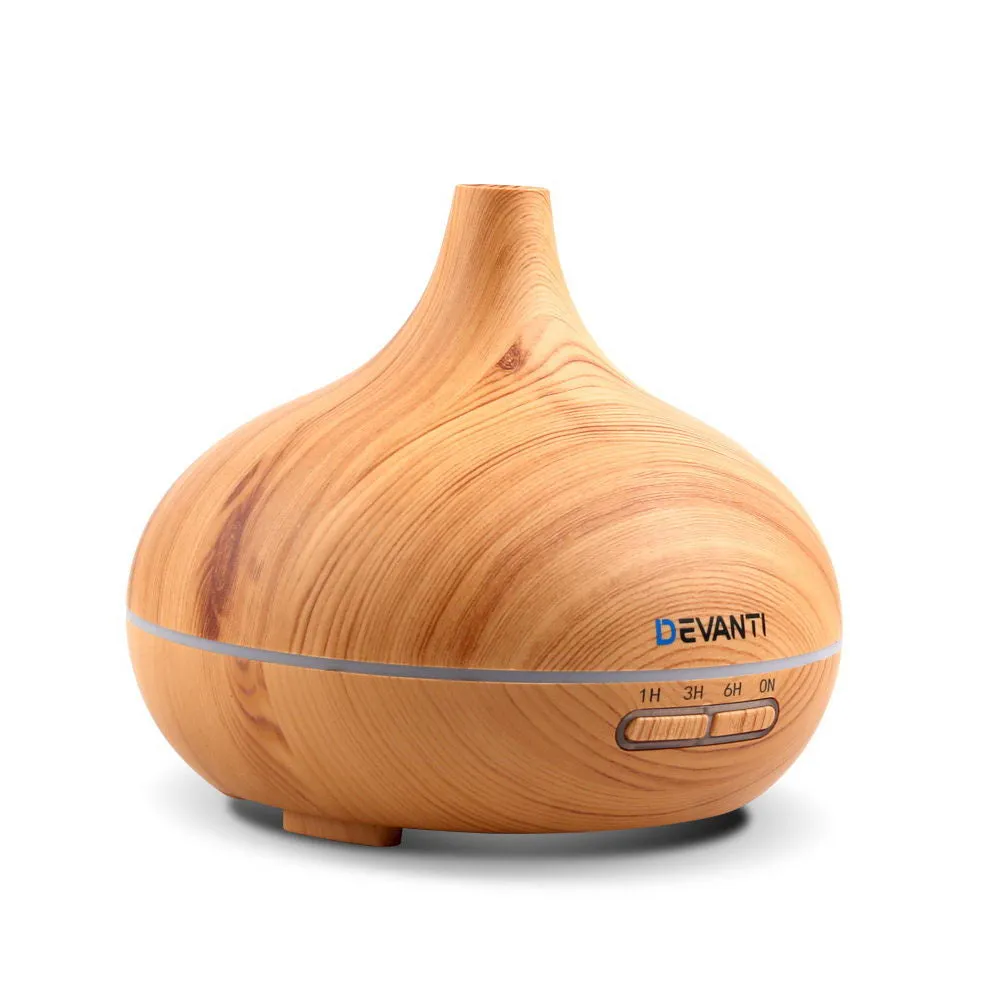 300ml 4 in 1 Aroma Diffuser - Light Wood