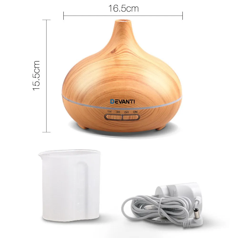 300ml 4 in 1 Aroma Diffuser - Light Wood