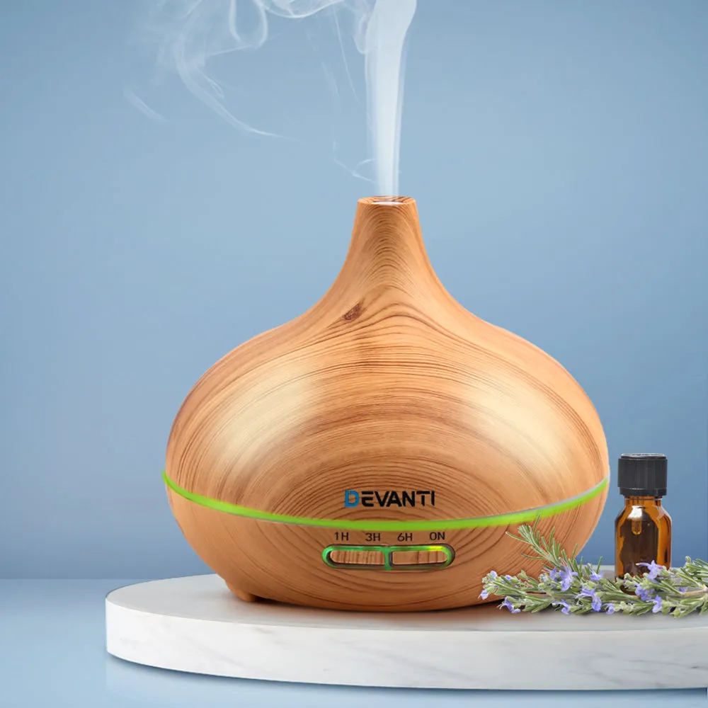 300ml 4 in 1 Aroma Diffuser - Light Wood