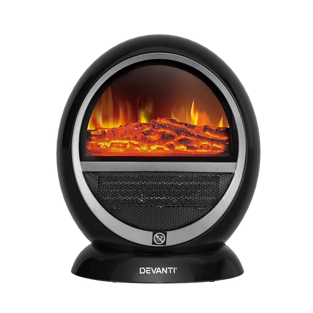 3D Flame Electric Fireplace Heater 1500W Freestanding - Devanti