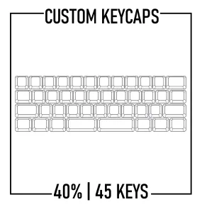 40% Keyboard Custom PBT Keycaps Set( ANSI | 45 Keys )