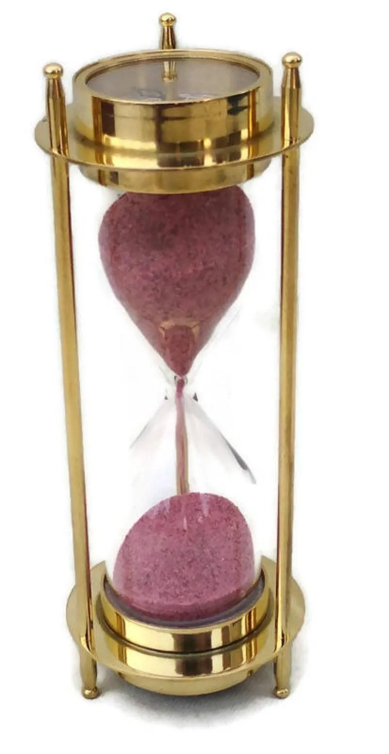 5 Minutes Brass Sand Timer Hourglass Timer