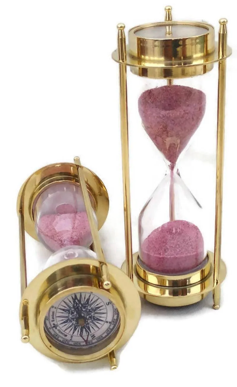 5 Minutes Brass Sand Timer Hourglass Timer