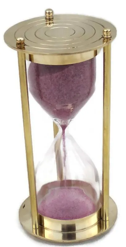 5 Minutes Brass Sand Timer Hourglass