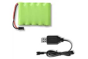 6V 800mAh Nickel-Cadmium Battery with USB Charger for TB141/TB142