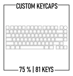 75% Keyboard Custom Keycaps Set | PBT Keycaps ( ANSI | 81 Keys )