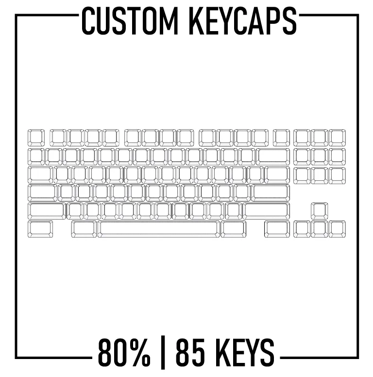 80% Custom Keycaps Set ( ANSI | 85 Keys )