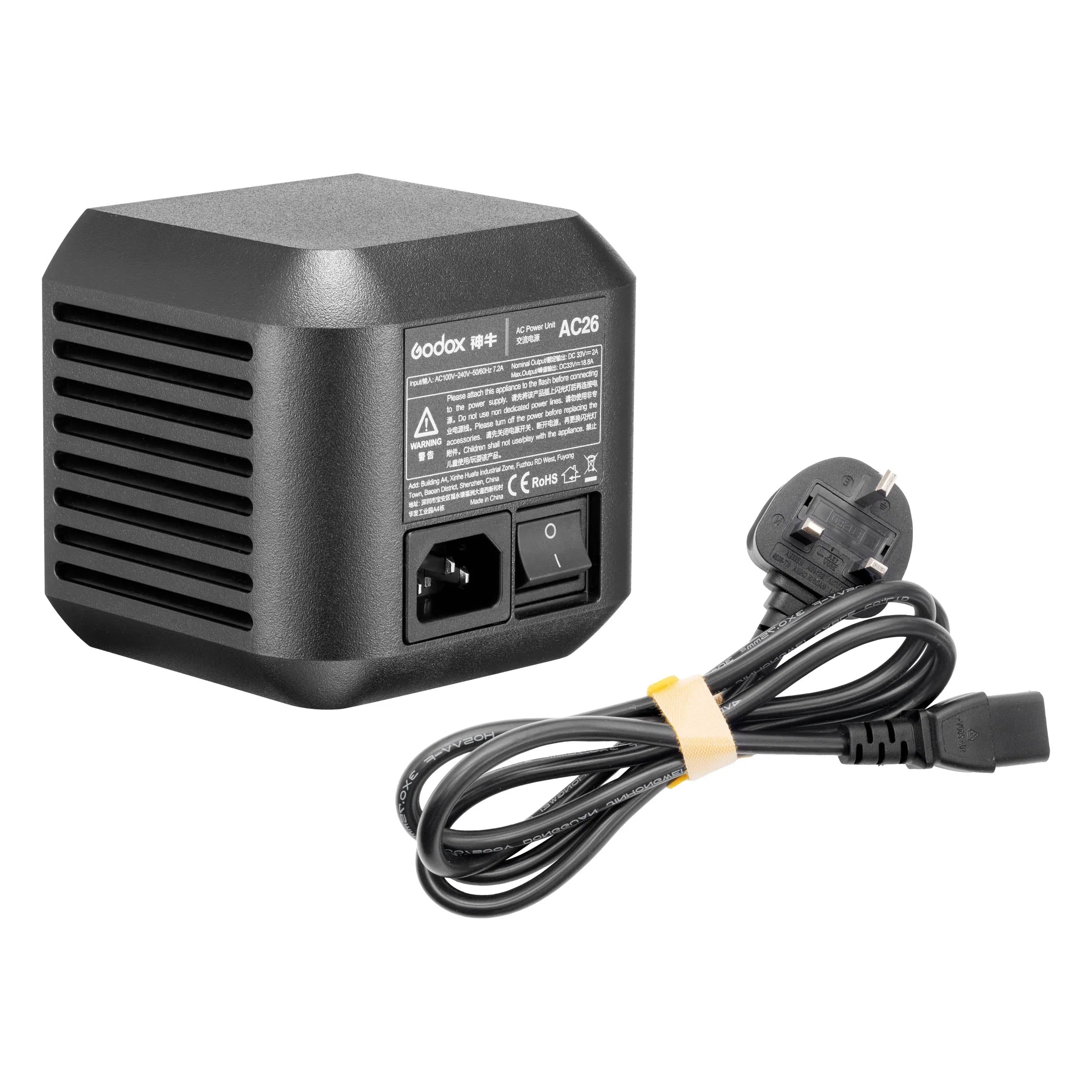 AC26 Mains Power Adapter for Godox AD600Pro, AD600ProII and PiXAPRO CITI600Pro