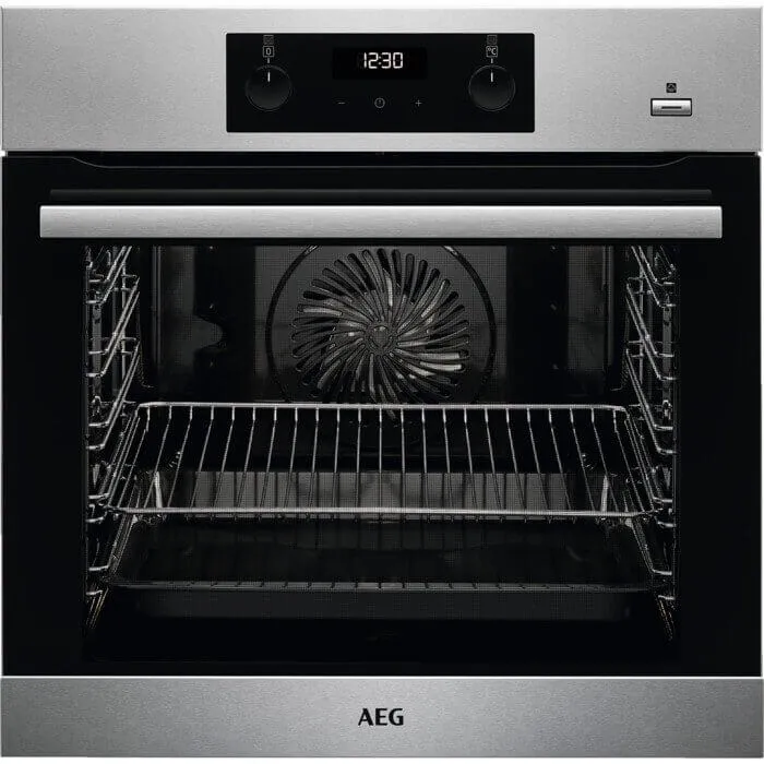 AEG BES355010M Built In Electric Single Oven with added Steam Function - Stainless Steel