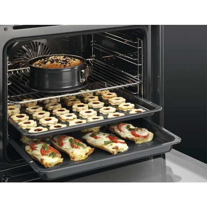 AEG BES355010M Built In Electric Single Oven with added Steam Function - Stainless Steel