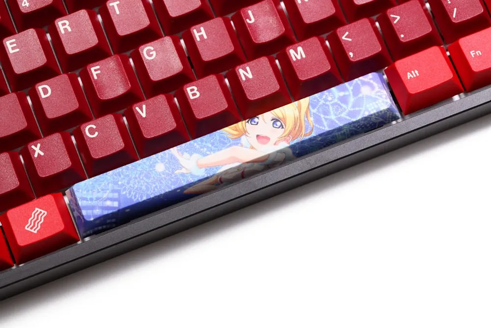 Allover dye subbed Keycap Novelty 6.25u spacebar pbt for keyboard EliAyase Sabe