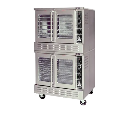 AMERICAN RANGE MSDE-2 double-deck convection oven with manual controls