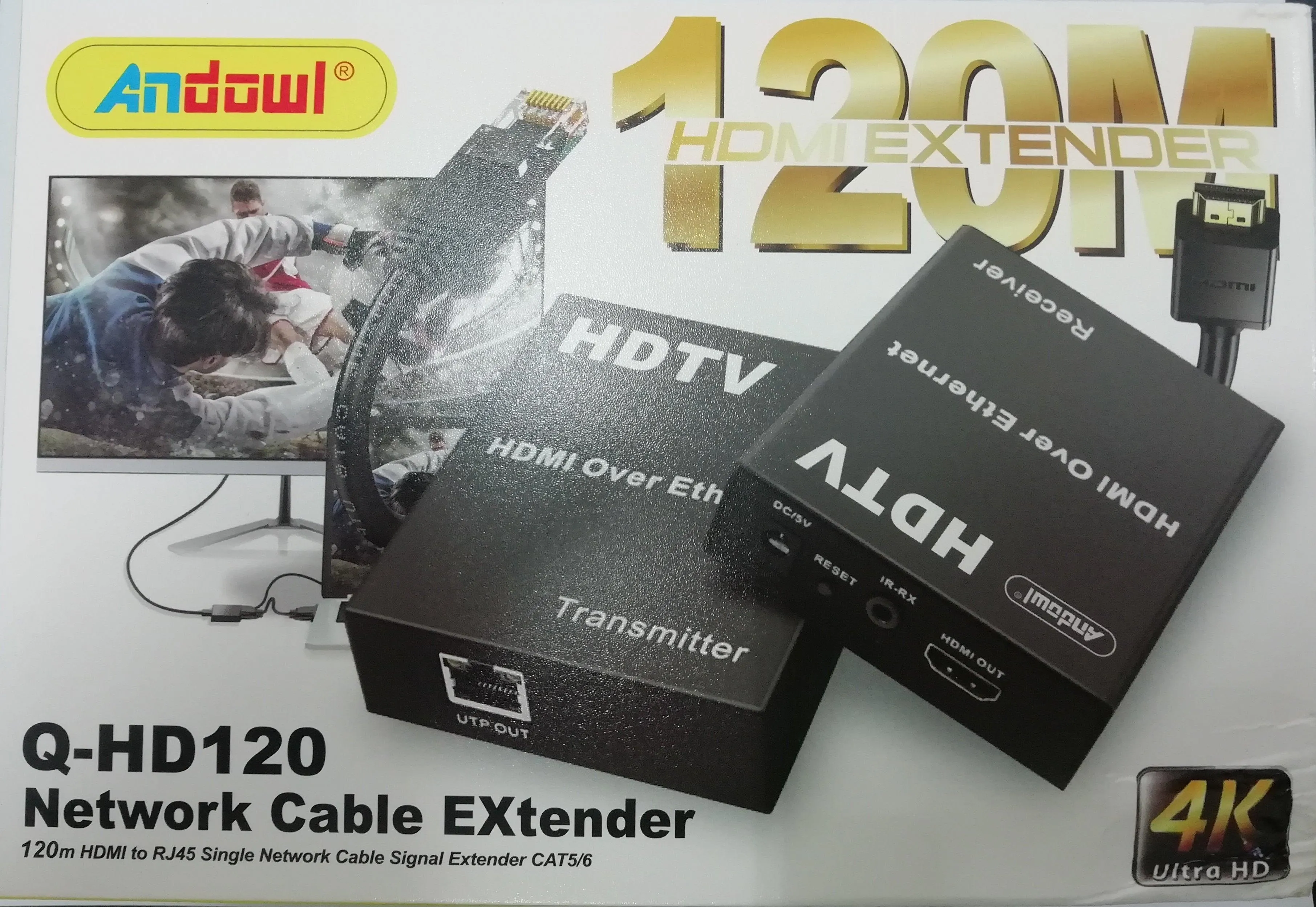 ANDOWL 4K HDMI EXTENDER 120M Q-HD120