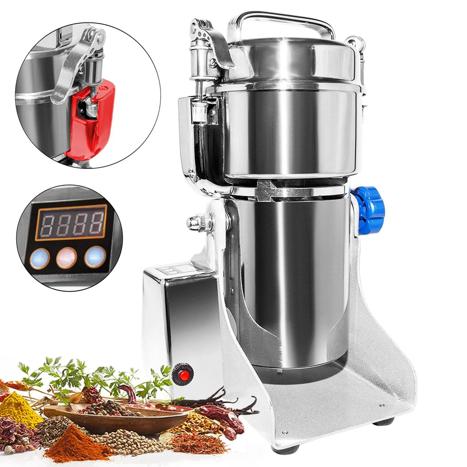 AP-S300D Electric Grain Mill Commercial | 300g | Swing Type Grain Grinder Mill | Stainless Steel