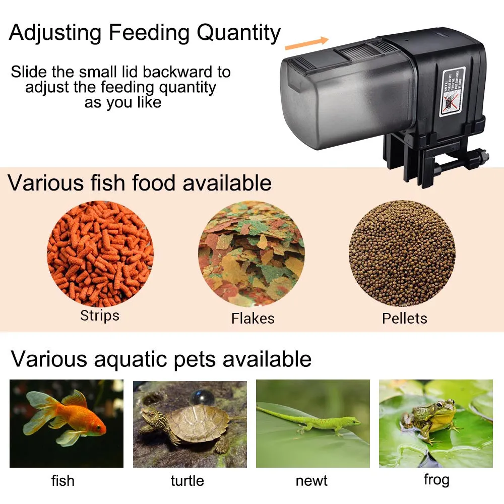 AquaBasik Wifi Auto Fish Feeder Alexa Google Home