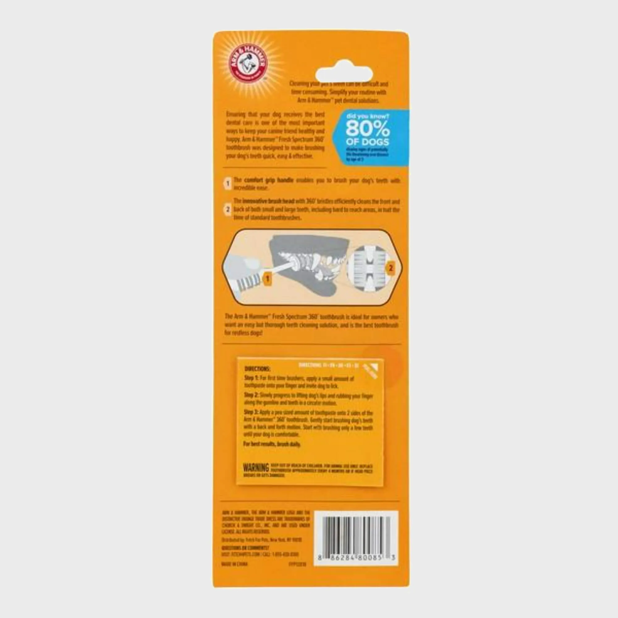 Arm & Hammer Fresh 360 Degree Toothbrush for Dogs