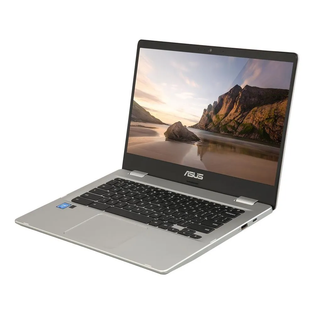 Asus C423NA-WB04 Chromebook 14" HD Celeron N3350 1.10GHz 4GB RAM 64GB eMMc Chrome OS Silver