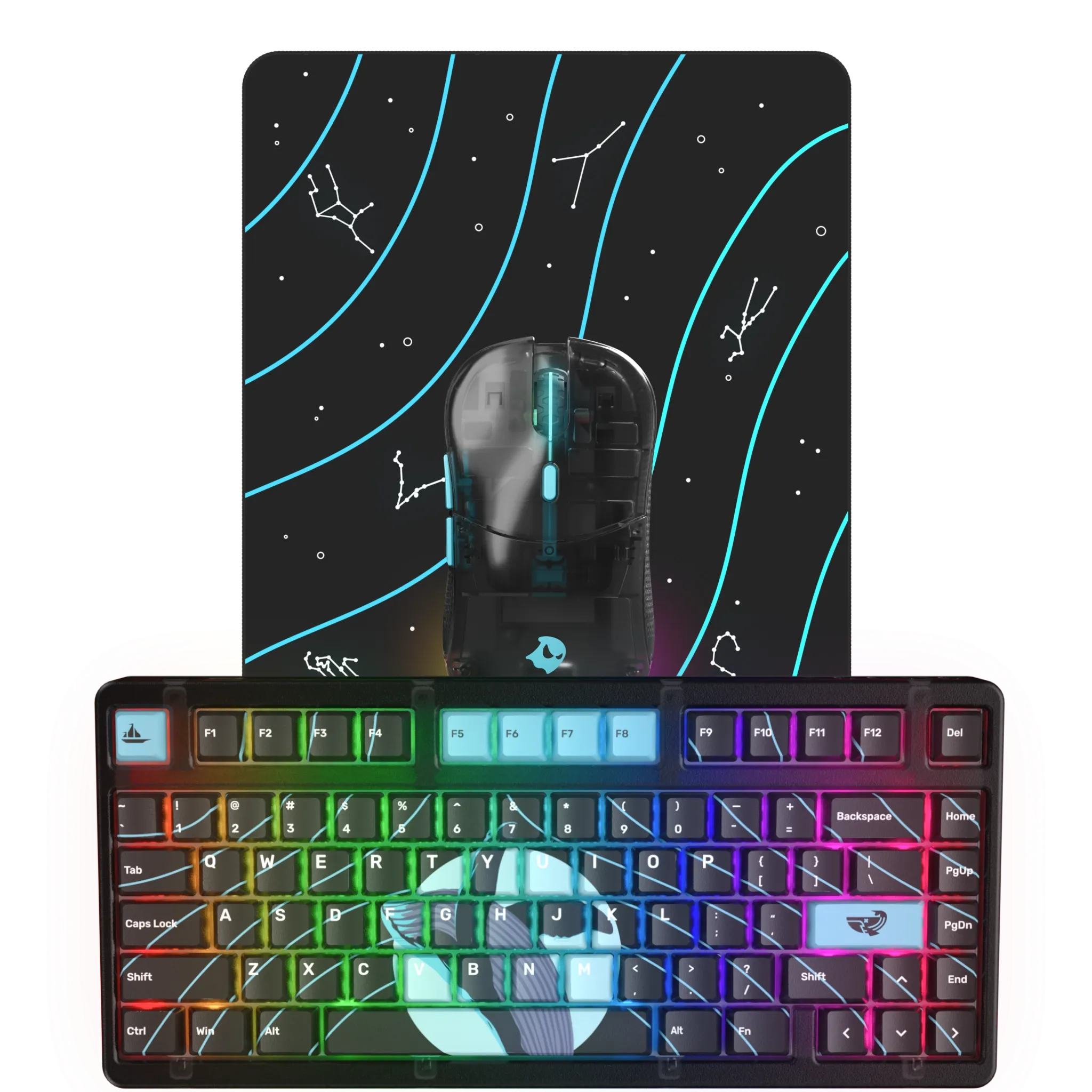 B0aty X Ghost K75 Keyboard Combo - Constellation