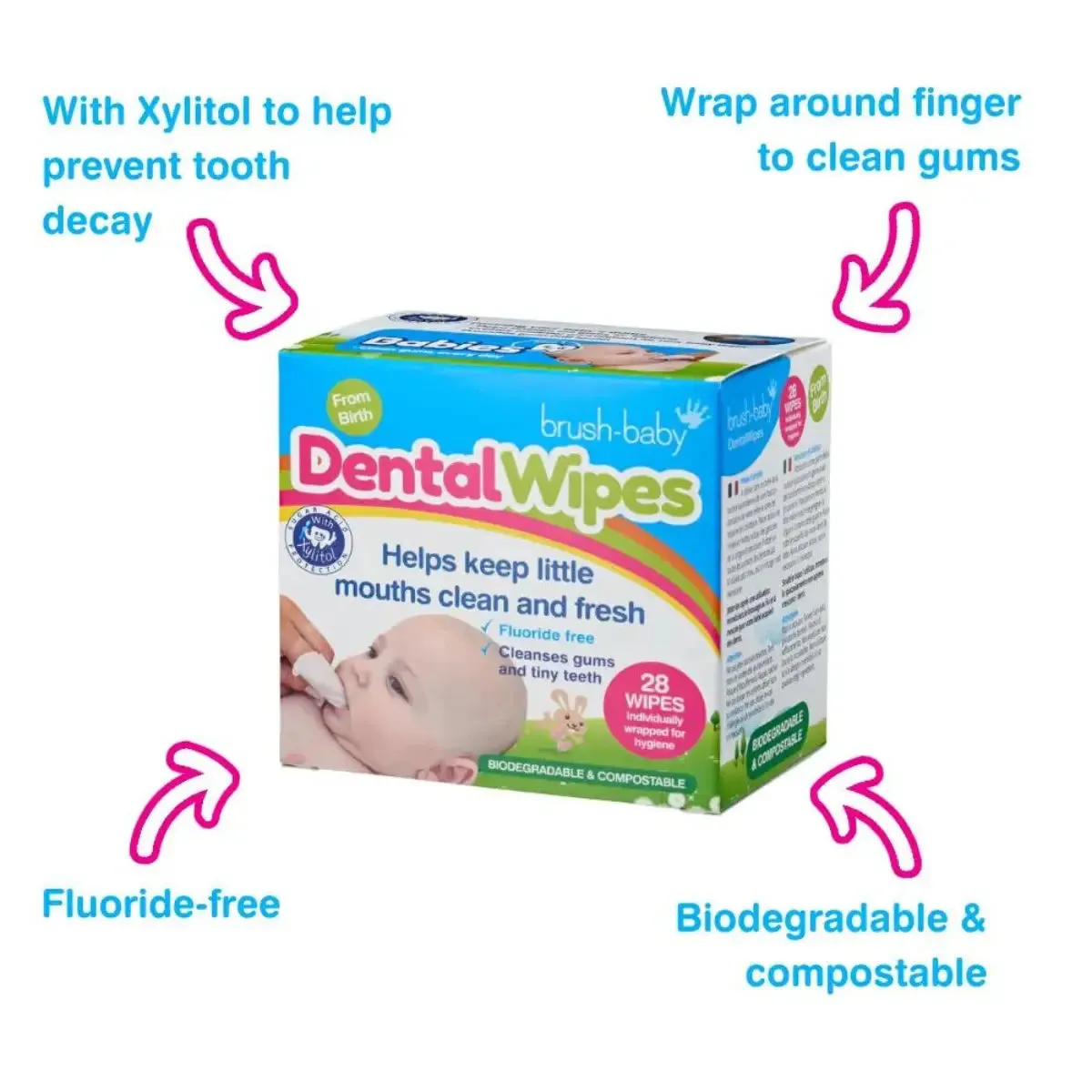 Baby Dental Wipes™ | Baby Gum & Tooth Wipes - 6 Pack