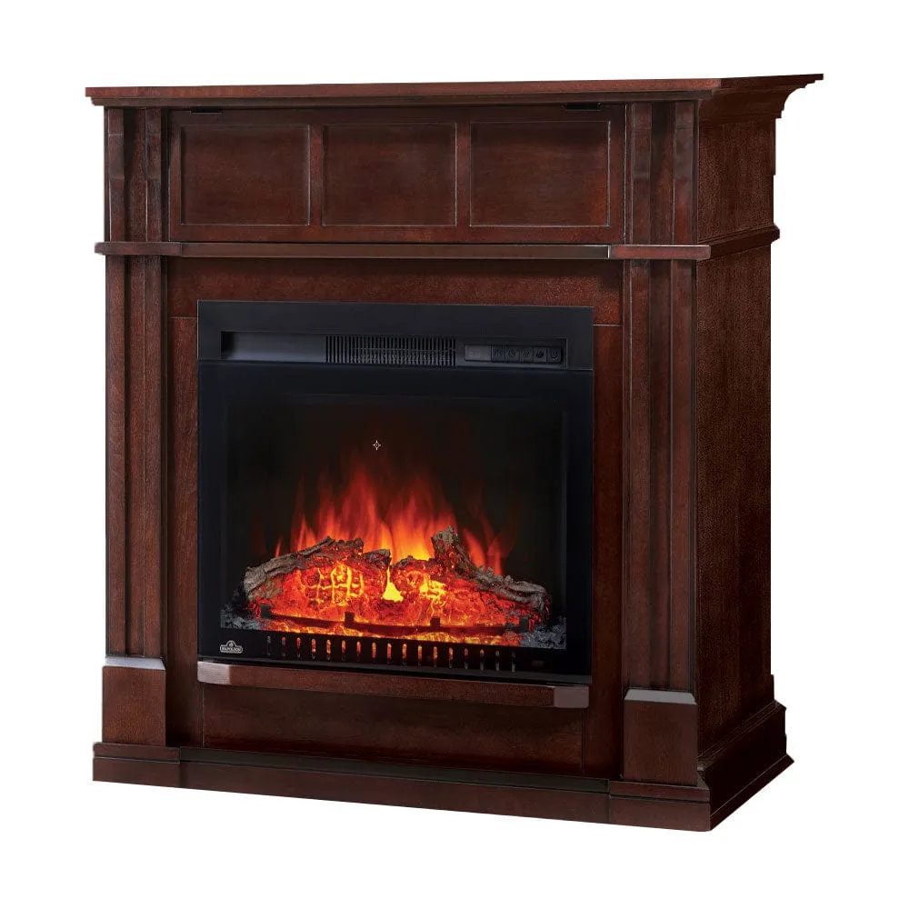 Bailey Electric Fireplace Mantel Package in Espresso