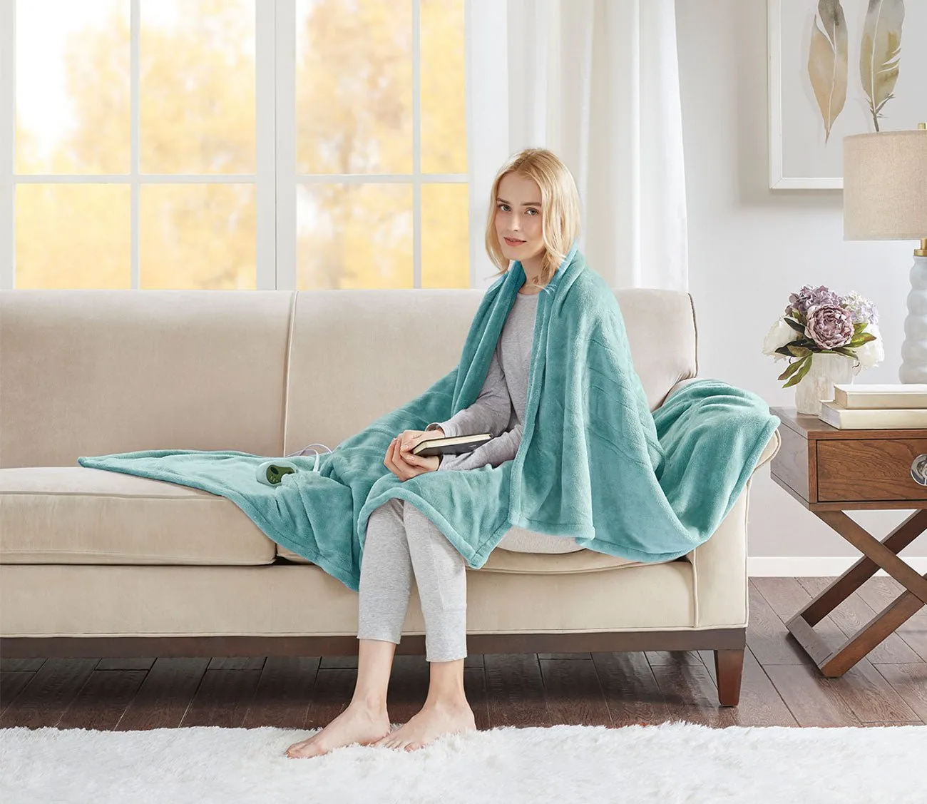 Beautyrest Heated Plush Throw