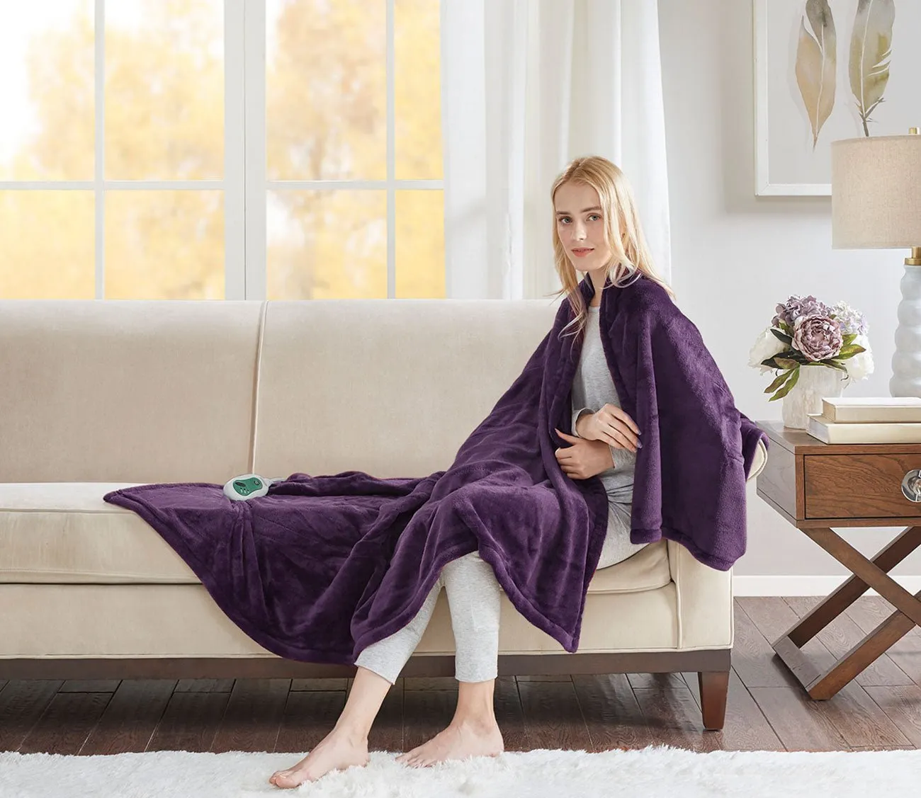 Beautyrest Heated Plush Throw