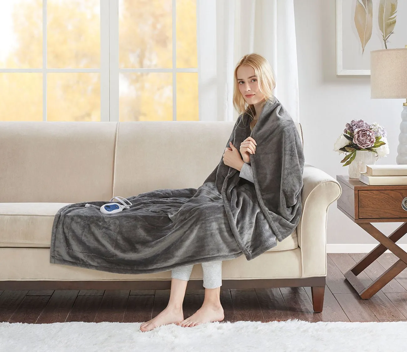 Beautyrest Heated Plush Throw