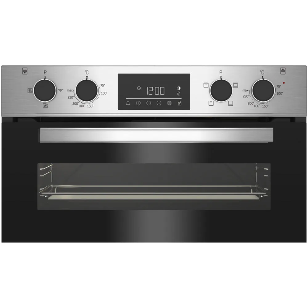 Beko CTFY22309X 59.4cm Built under Electric Double Oven - Stainless Steel