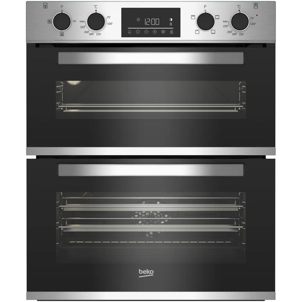 Beko CTFY22309X 59.4cm Built under Electric Double Oven - Stainless Steel