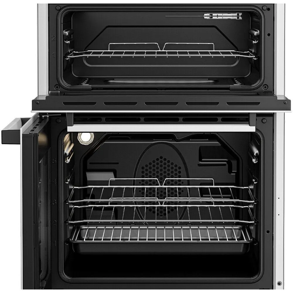 Beko EDC634W 60cm Double Oven Electric Cooker with Ceramic Hob - White