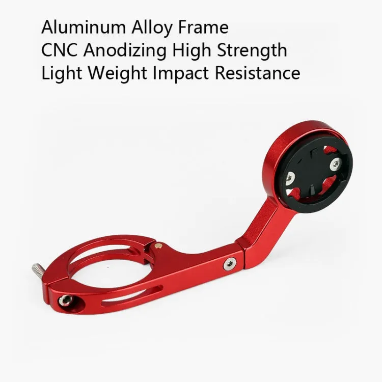 Bicycle Mountain Bike Aluminum Alloy Code Table Stand Universal Code Table Extension Flashlight Bracket(Red)