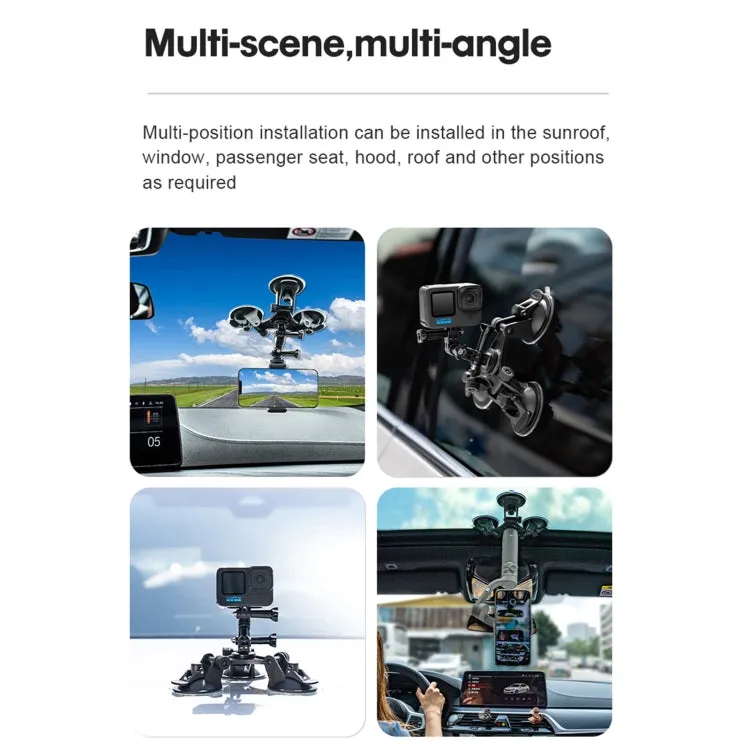 Big Triangle Direction Suction Cup Mount (Black)