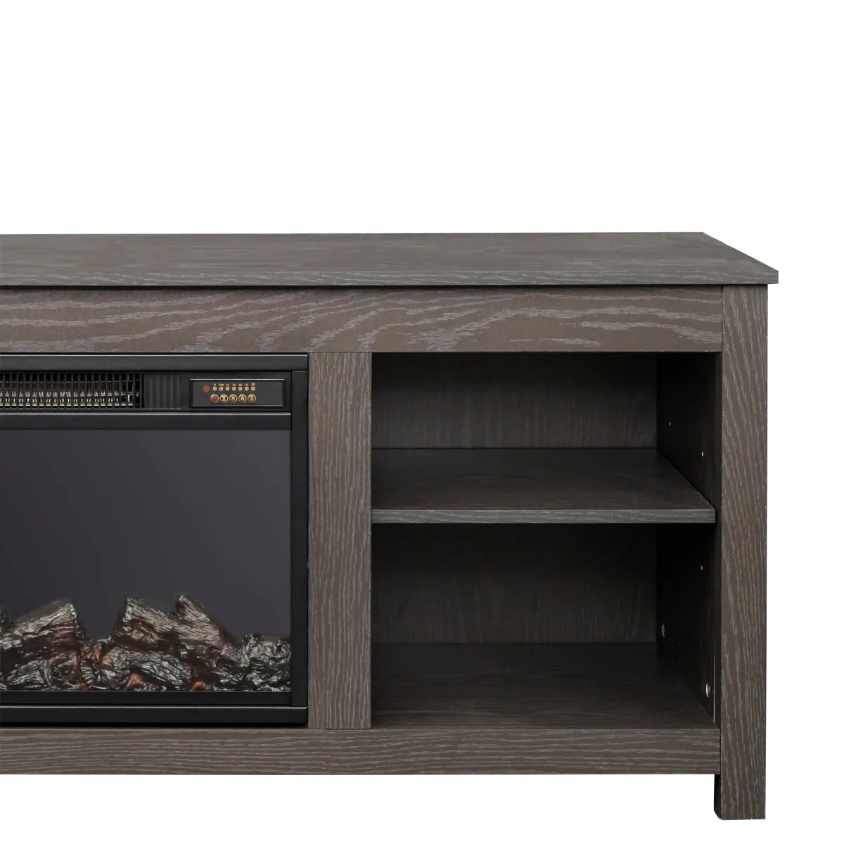 Brenna 64" TV Stand Fireplace with Remote Control and Timer