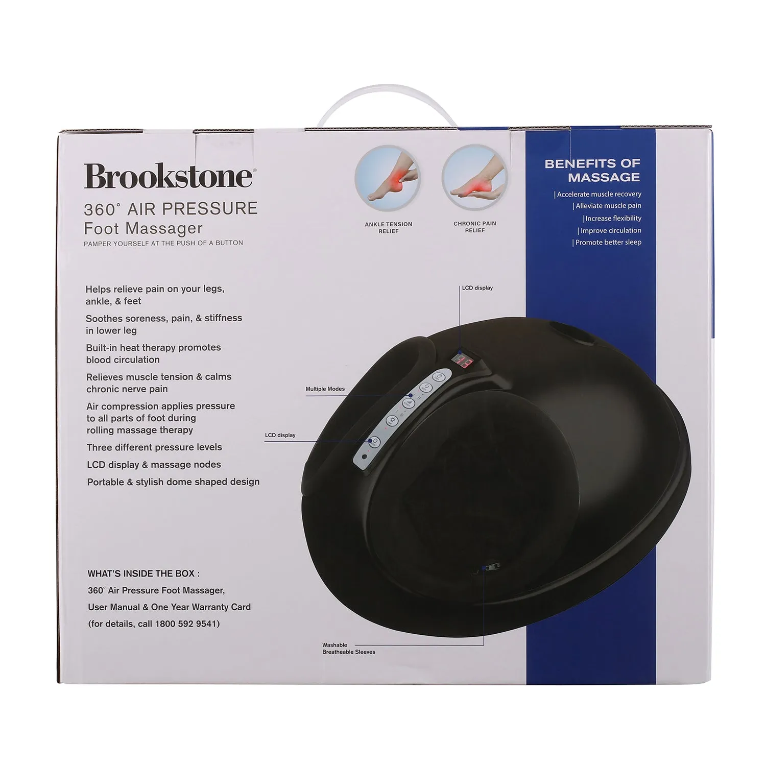 Brookstone 360 Air Pressure Foot Massager