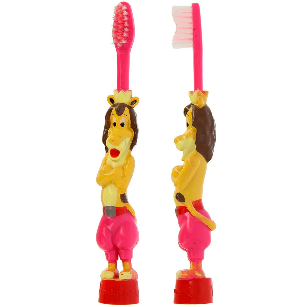 Brush Buddies Stand-in Leo (Lion) Toothbrush- Pink