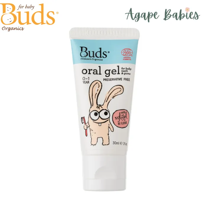 Buds Oral Care Organics Oral Gel For Baby Teeth And Gums 30ml Exp: 02/27