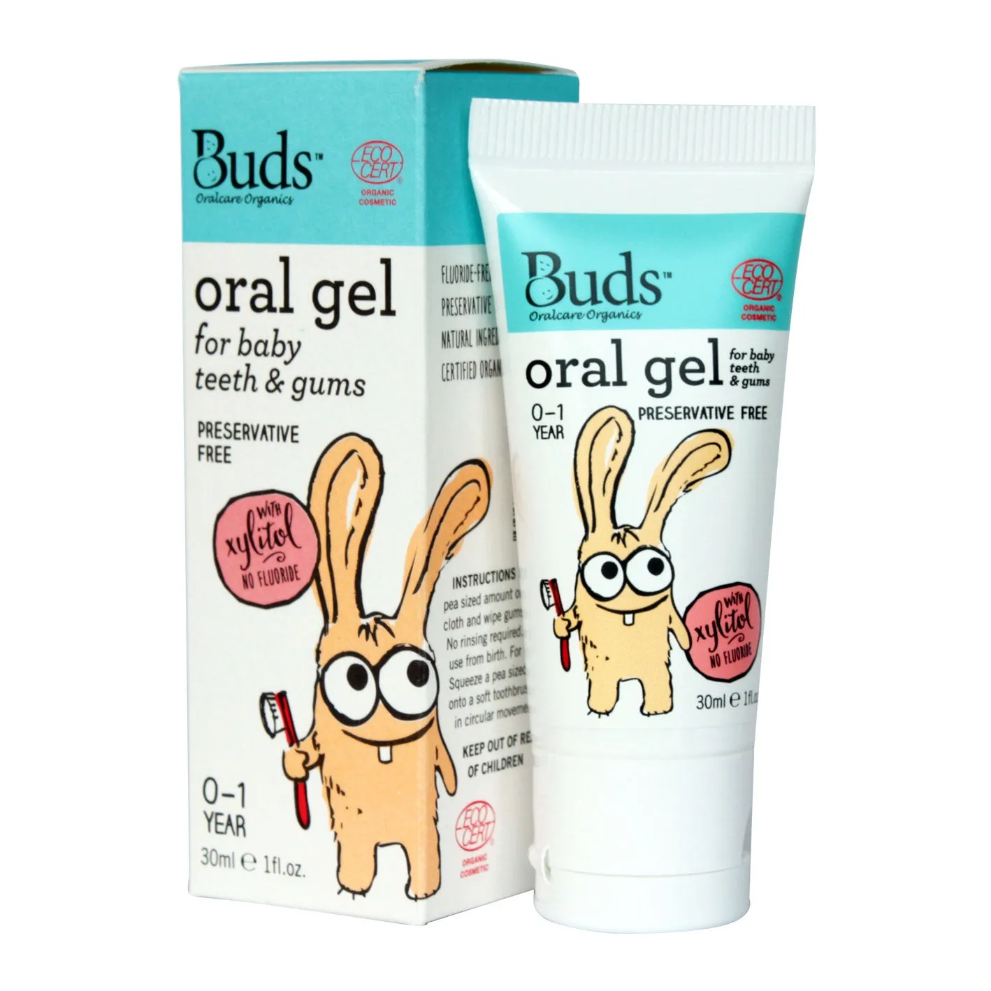 Buds Oral Care Organics Oral Gel For Baby Teeth And Gums 30ml Exp: 02/27