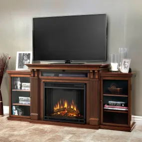 Calie Electric Fireplace TV Stand in Dark Espresso