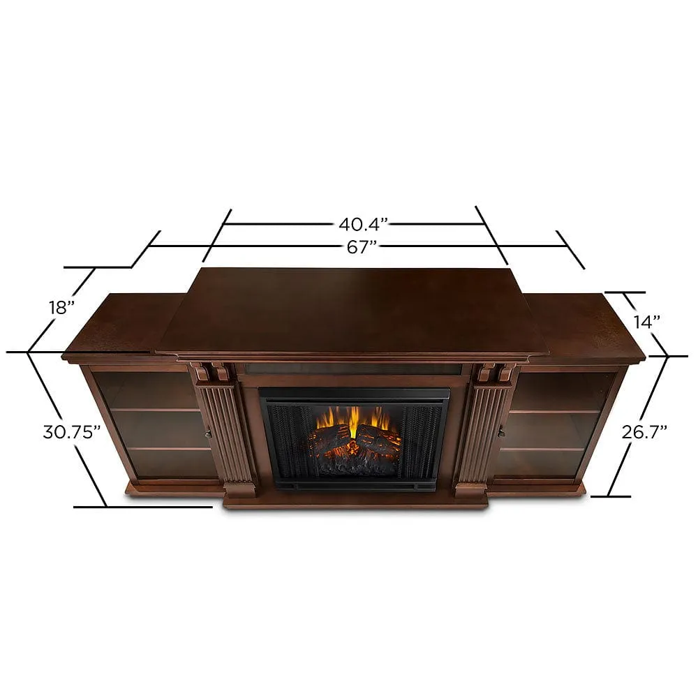 Calie Electric Fireplace TV Stand in Dark Espresso